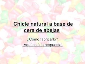 Chicle Natural A Base De Cera De Abejas