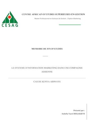 Mémoire De Find'études Mpsg1 Dekadjevi