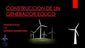 Construccion De Un Generador Eolico
