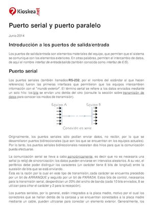 Puerto Serial Y Puerto Paralelo