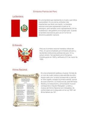 Símbolos Patrios Del Perú