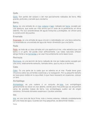 Accidentes Georgraficos Costeros
