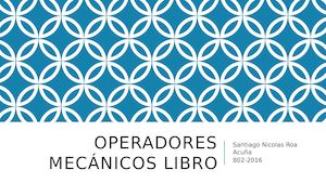 Operadores Mecánicos Libro
