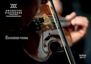 Orchestre d'Auvergne - Saison 2016-2017