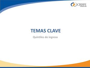 ¿Qué son los quintiles de Ingreso?