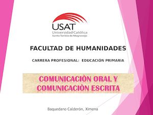 Comunicacioon Oral Y Escrita