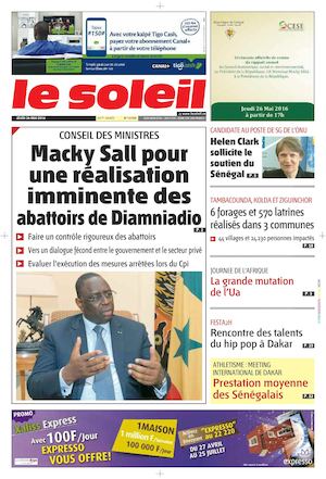 Edition Du 26 Mai 2016