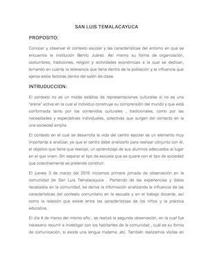 Proyecto San Luis Temalacayuca