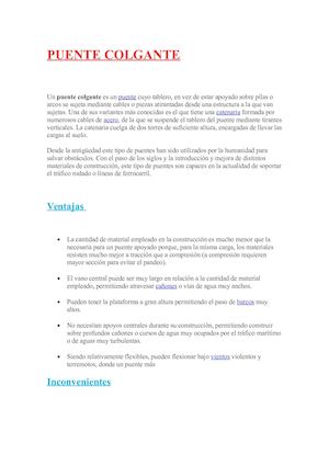 Puente Colgante