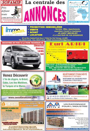 La Centrale des Annonces N° 1304 du 22 au 28/05/2016