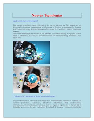 Aplicaciones de las nuevas tecnologías
