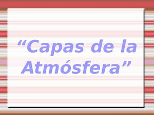 Capas De La Atmosfera ¬¬