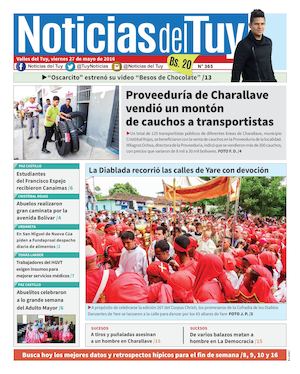 Noticias Del Tuy Edición Impresa 27 De Mayo
