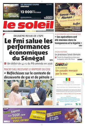 Edition Du 27 Mai 2016