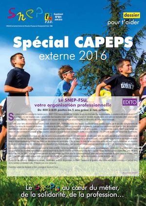Bulletin SNEP - Spécial CAPEPS Externe - Juin 2016