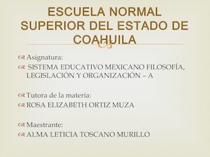 Escuela Normal Superior Del Estado De Coahuila