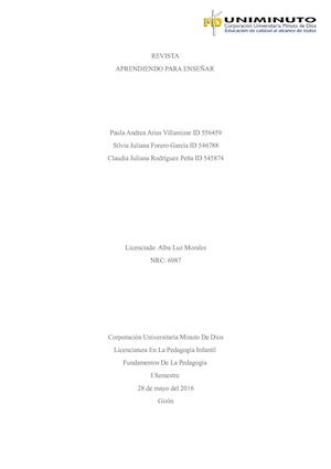 Revista Fundamentos Pedagogos Todas