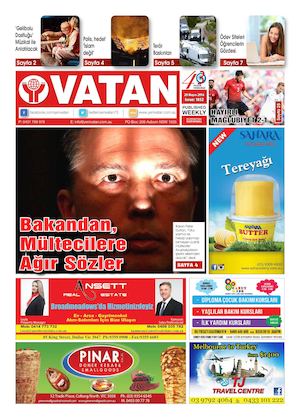 Yeni Vatan Turkish Newspaper Issue No: 1851