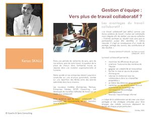 Le Travail Collaboratif en entreprise