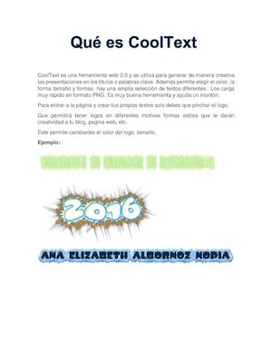 Cool Text Es Una Herramienta Web 2