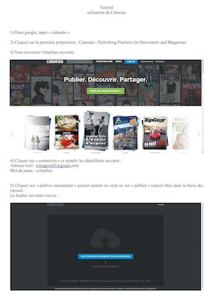 tutoriel calaméo