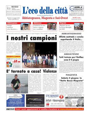 L'eco della città del 31 maggio 2016