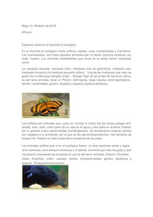 Trabajo Zoologico