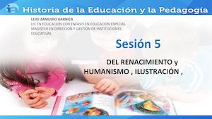 Sesion 5 Del Renacimiento Y Humanismo , Ilustración , Romanticismo