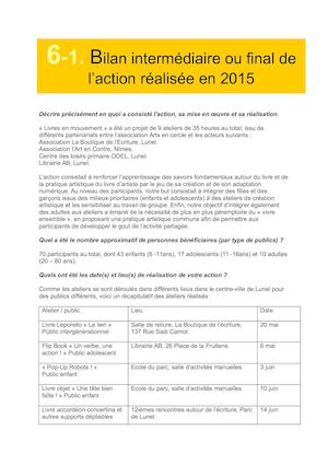Bilan De Contrat De Ville 2015