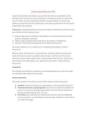 Análisis Descriptivo Con Spss