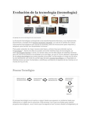 Evolución De La Tecnología