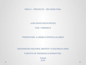 Paso 4 – Proyecto – Revisión Final