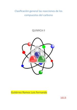 1613 18 Q2 Clasificacion General De Las Reacciones De Los Compuestos Del Carbon
