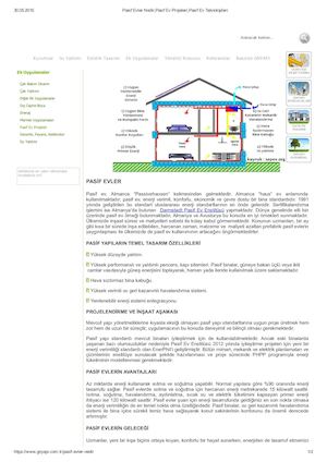 Pasif Evler Nedir,Pasif Ev Projeleri,Pasif Ev Teknolojileri