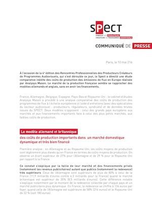 COMMUNIQUE #Spect2016