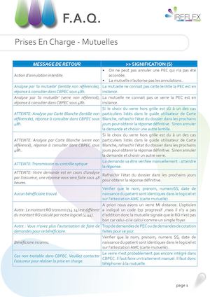 MEO / FAQ Mutuelles Et PEC