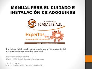 Manual Par El Cuidado De Los Adoquines Inversiones Icasali S A S