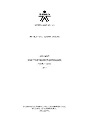 Decreto 4147 De 1989