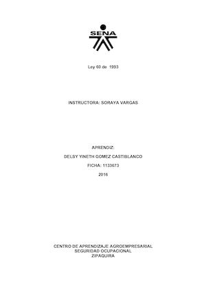 Ley 60 Del 1993