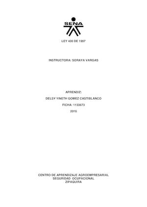 Ley 400 De 1997 Sismo Resistencia