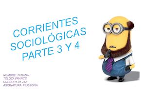 Infografía Corrientes Sociológicas