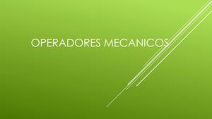 Operadores Mecanicos