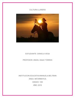cultura llanera