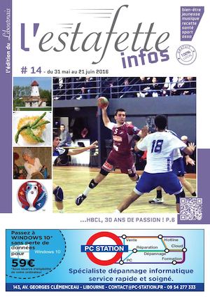 L'ESTAFETTE INFOS EN LIBOURNAIS N°14 Juin 2016
