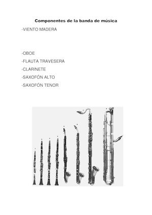 Componentes De La Banda De Música Madera