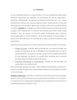 EL PÁRRAFO