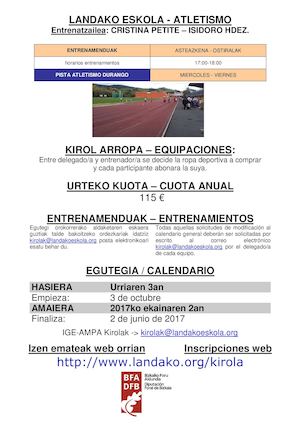 Informazioa - Atletismo