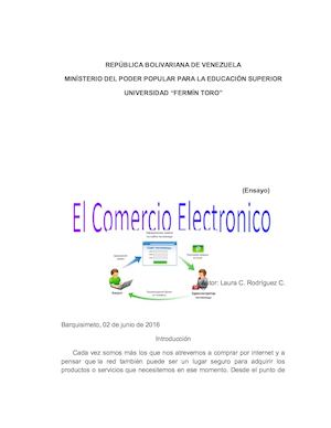 Ensayo Del Comercio Electronico Laura