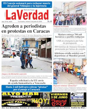 La Guaira, viernes 03 junio de 2016 Año 19 Nº. 6020