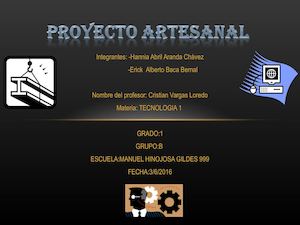 Proyecto Final De Tecnologia Artesanal